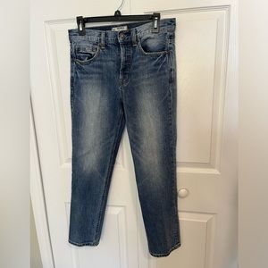 Free People Blue Distress Skinny Jeans Size 26‎